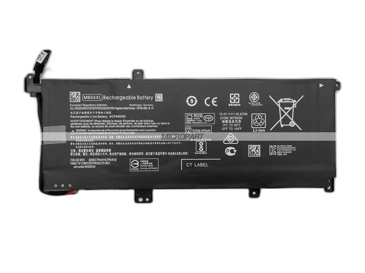 MB04XL 843538-541 HSTNN-UB6X TPN-W120  Laptop Battery Replacement for Envy x360 15-aq Series