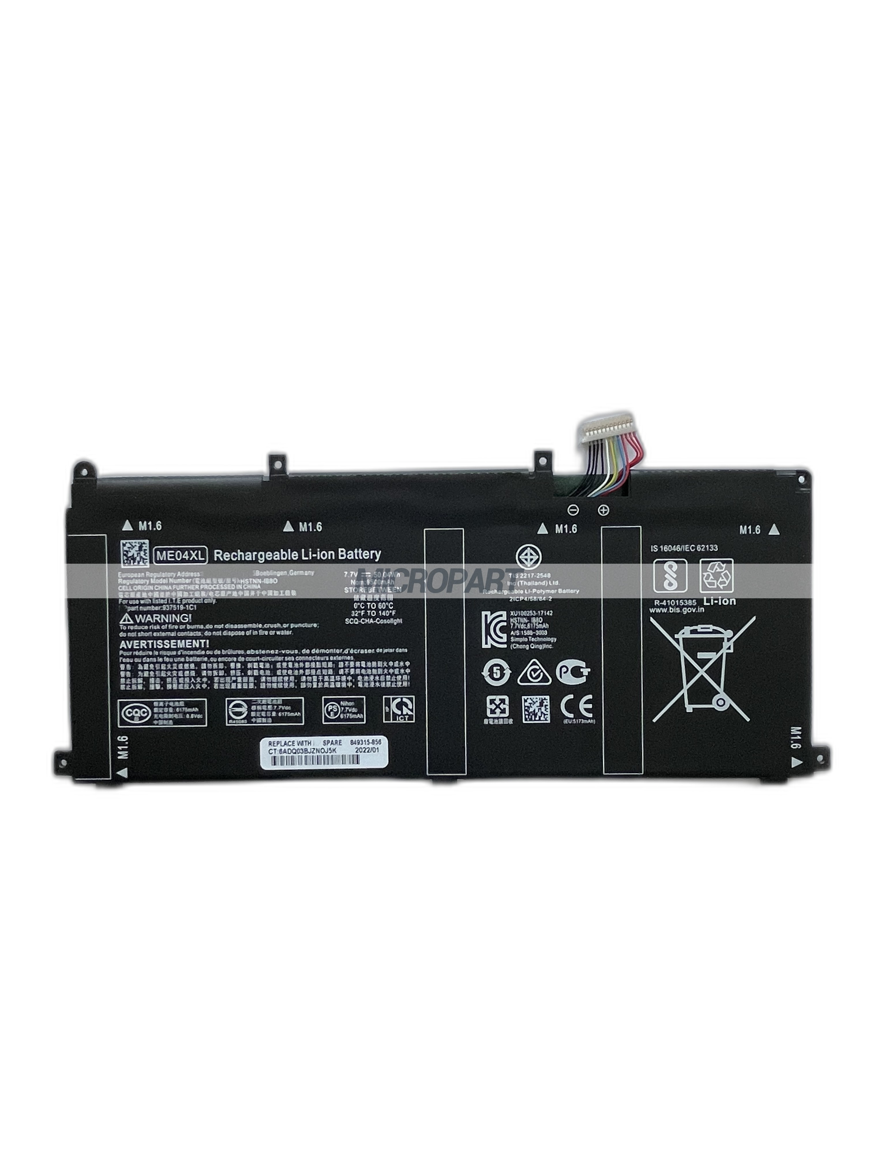ME04XL 937519-1C1 HSTNN-IB8D Laptop Battery Replacement for Elite x2 1013 G3