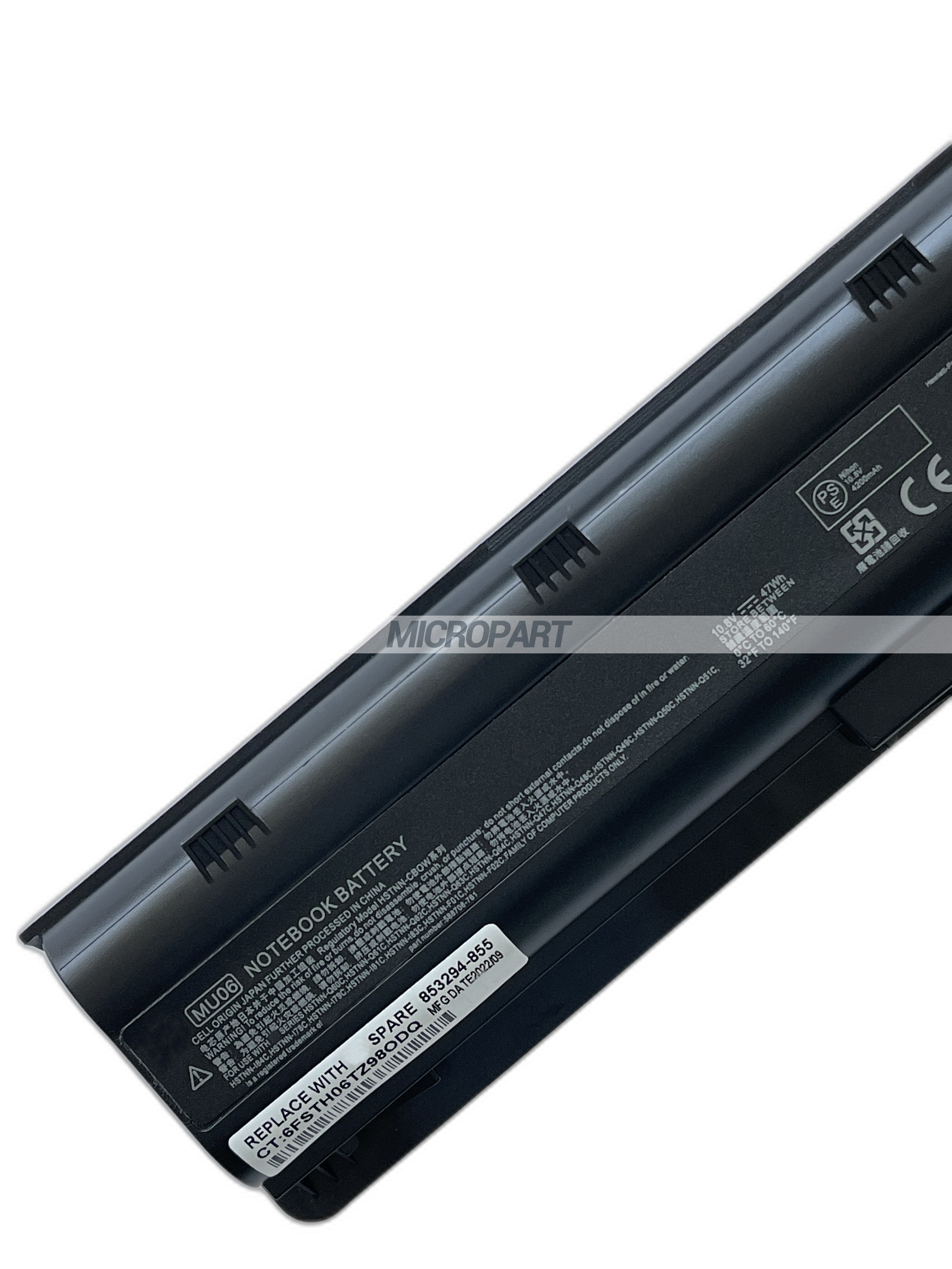 MU06 593553-001 HSTNN-CBOW Laptop Battery Replacement for G32 G42 G62 G72