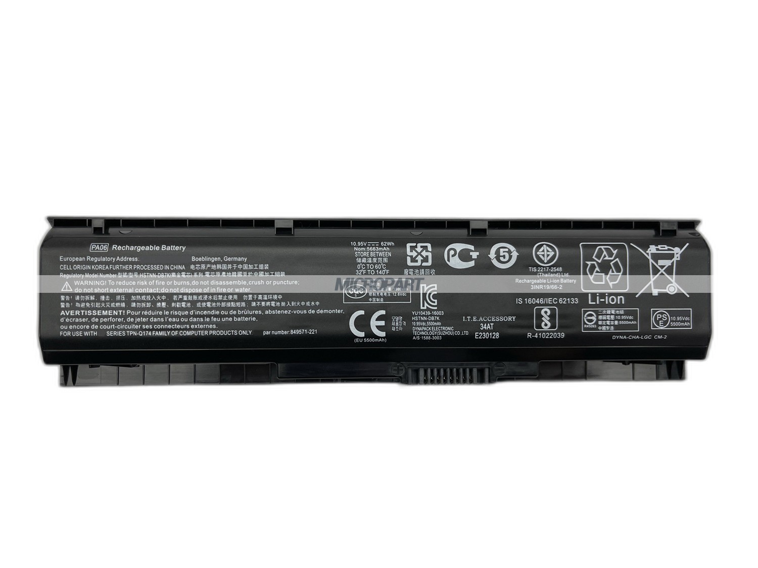 PA06 849571-221 HSTNN-DB7K TPN-Q174 Laptop Battery Replacement for Omen 17-W Series