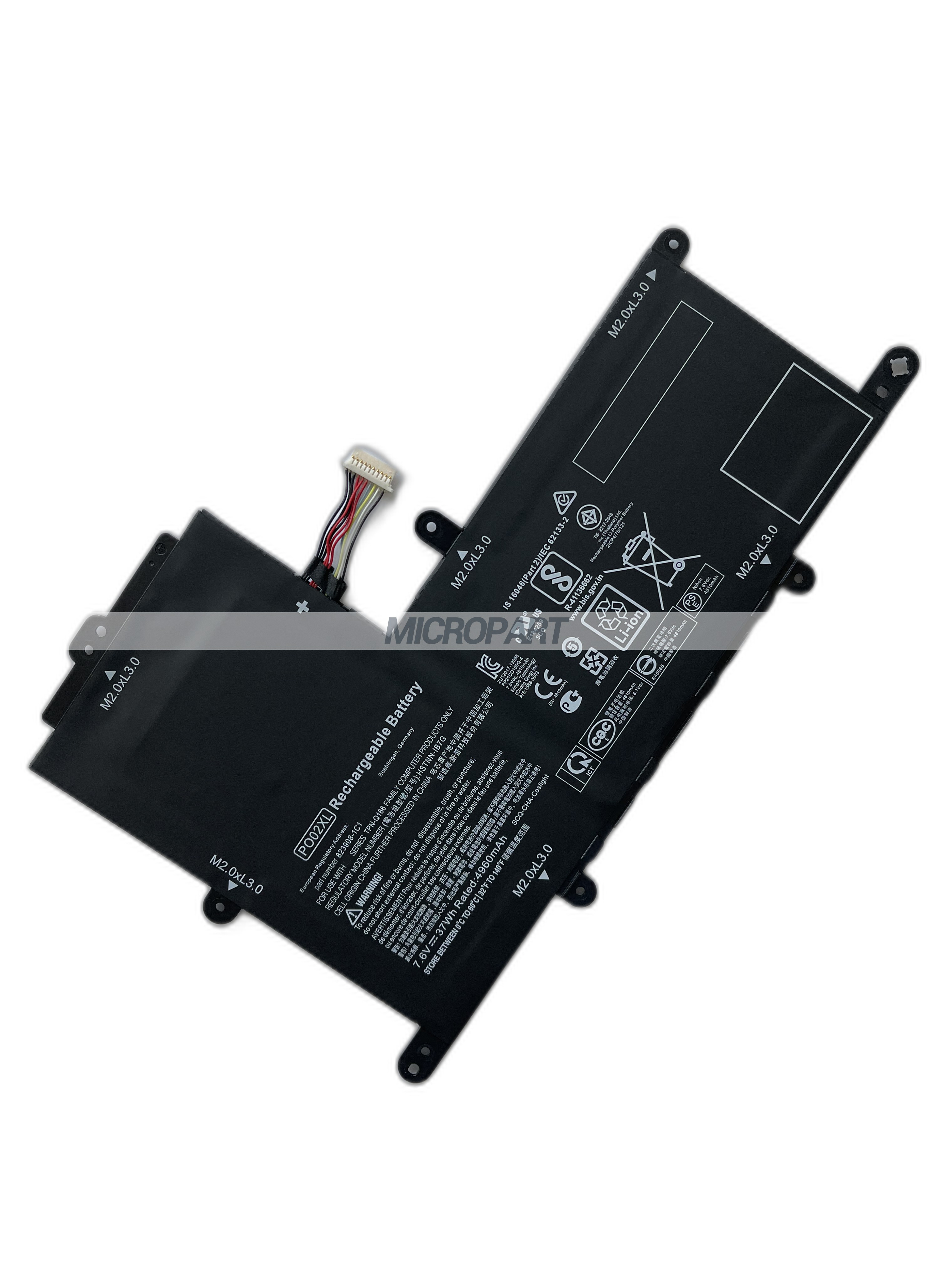 PO02XL 823908-1C1 HSTNN-IB7G Laptop Battery Replacement for Stream 11-a Series