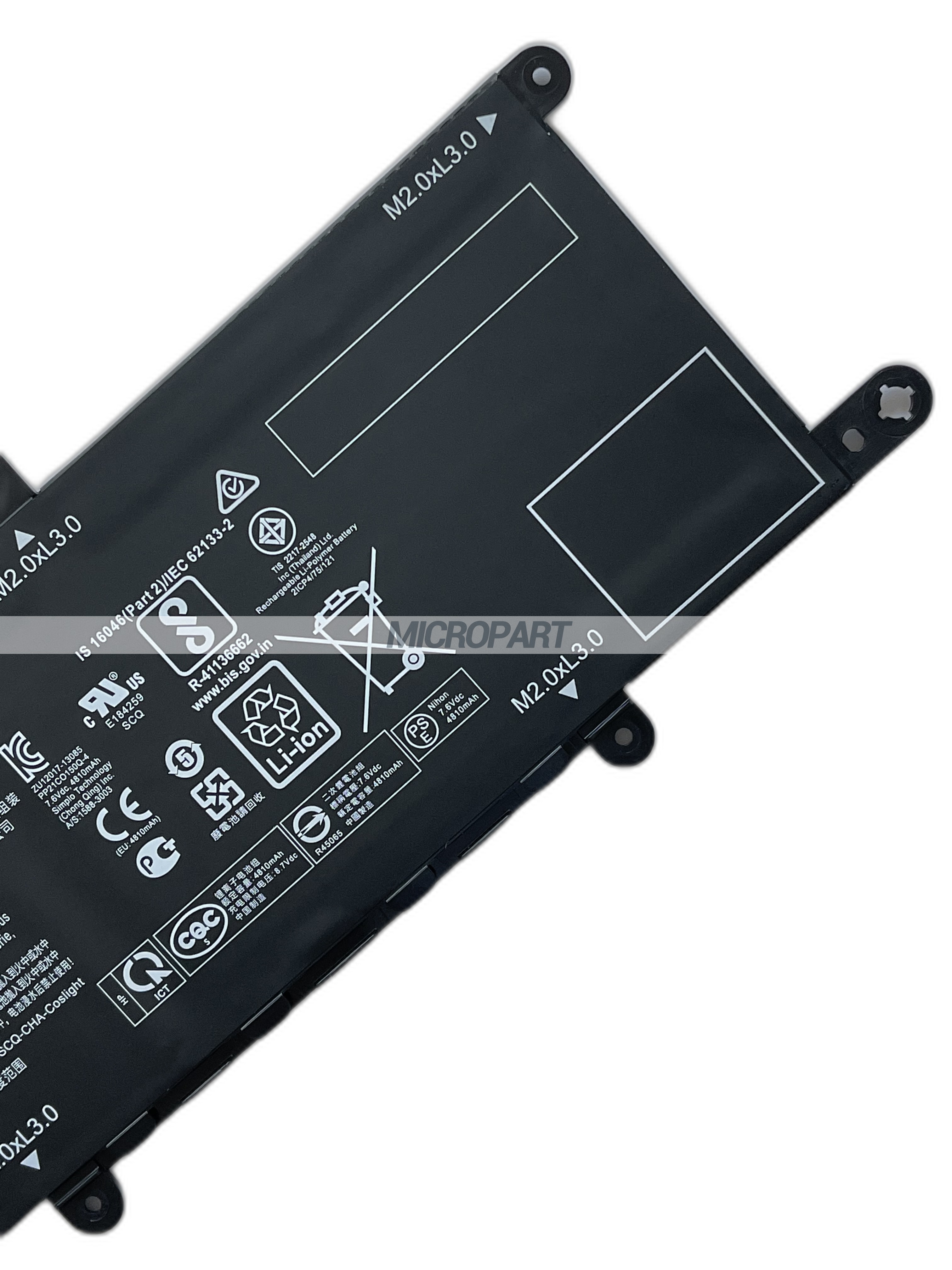 PO02XL 823908-1C1 HSTNN-IB7G Laptop Battery Replacement for Stream 11-a Series
