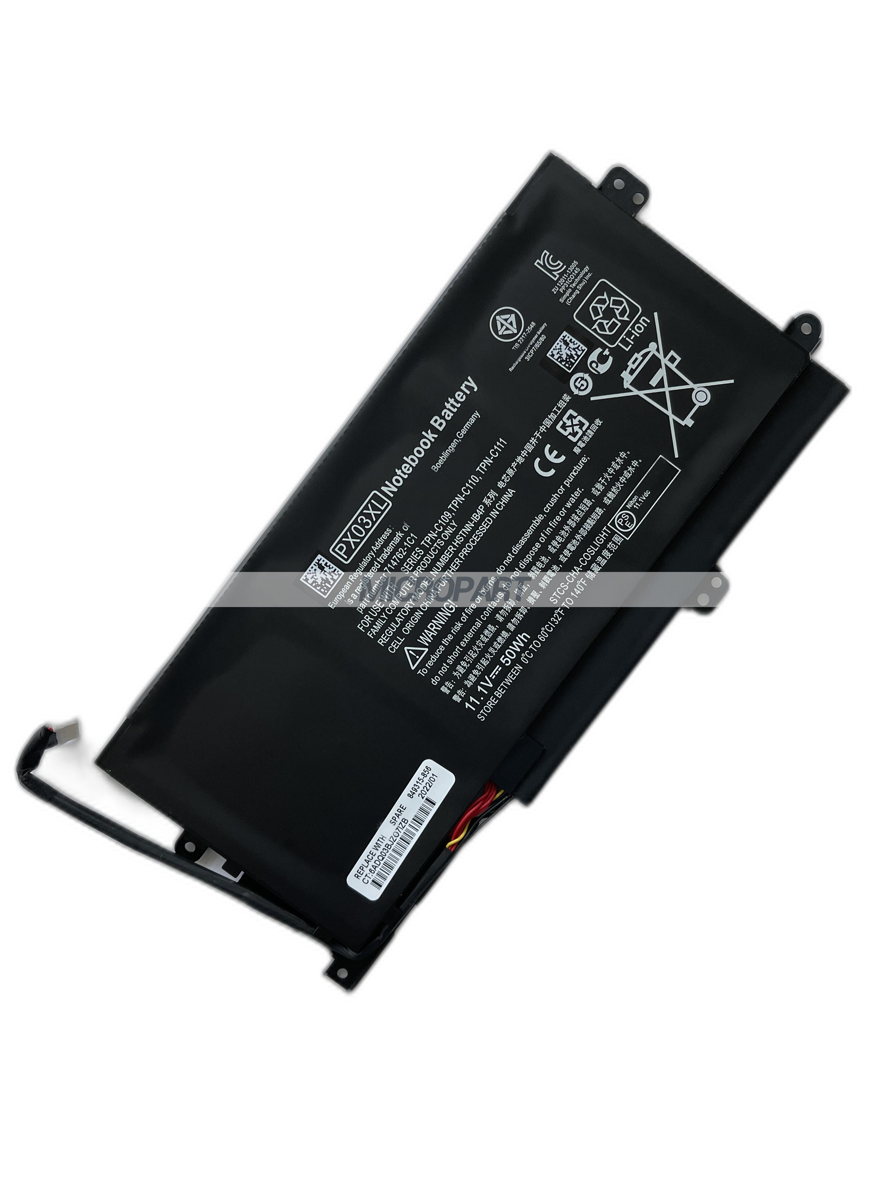PX03XL 714762-1C1 HSTNN-IB4P Laptop Battery Replacement for Envy Touchsmart 14 Sleekbook