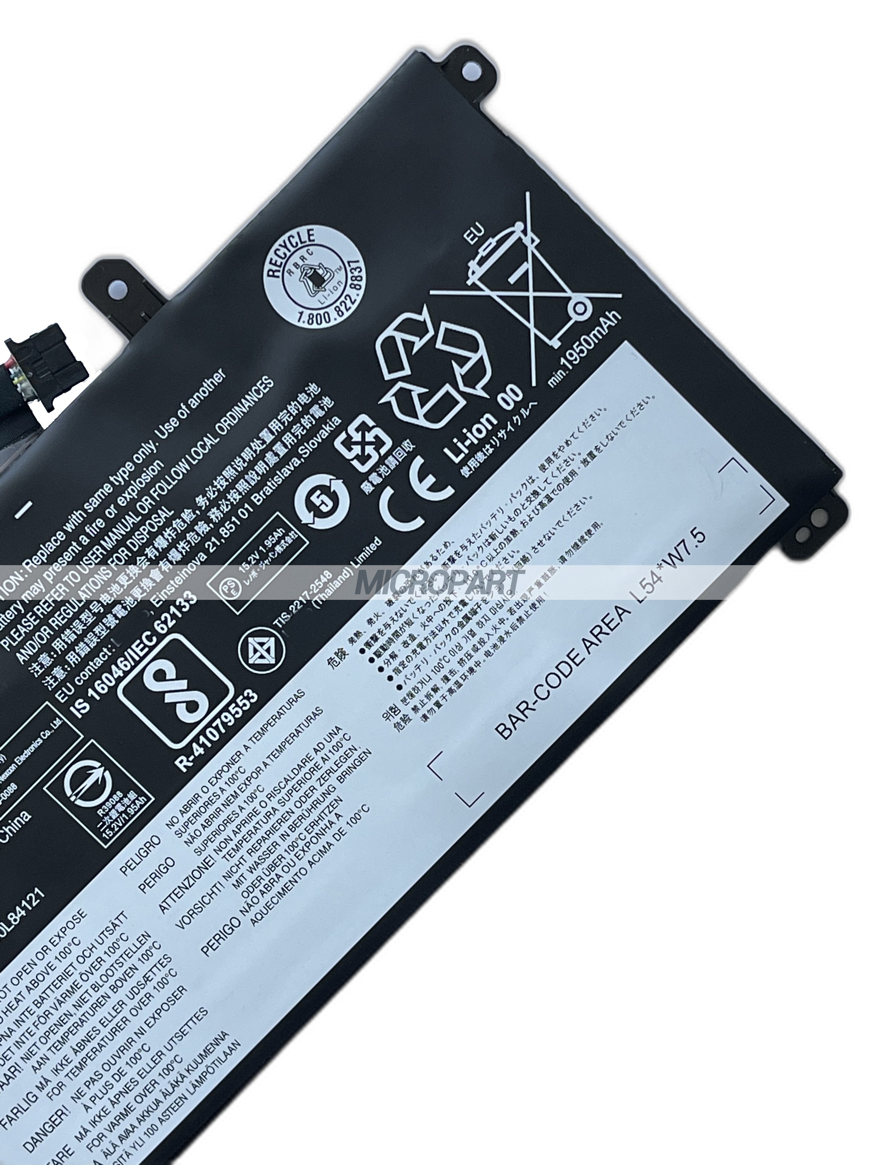 01AV493 00UR892 Laptop Battery Replacement for ThinkPad P51s ThinkPad P52s ThinkPad T570 ThinkPad T580