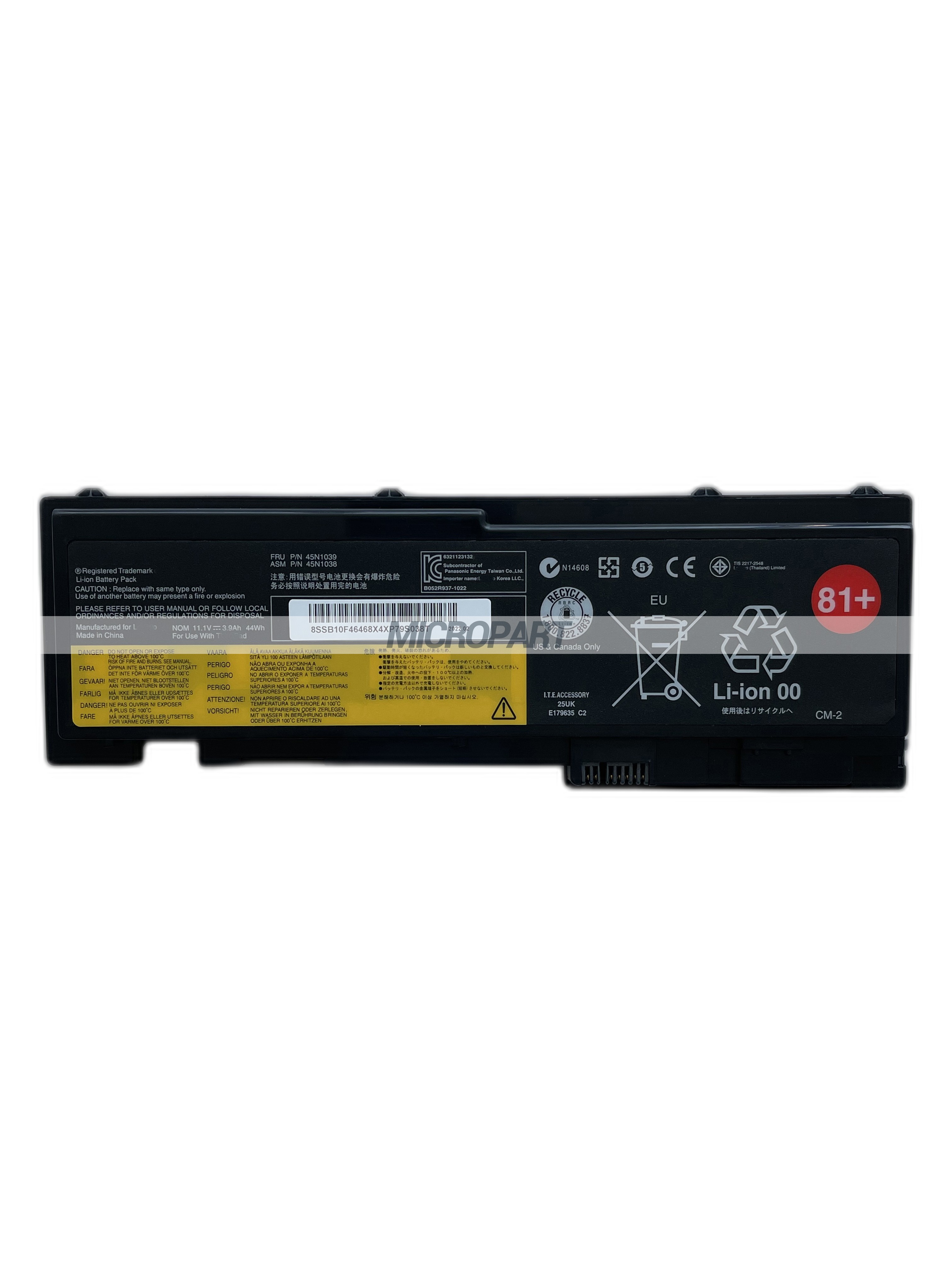 45N1039  Laptop Battery Replacement for ThinkPad T420s T420si T430s T430si