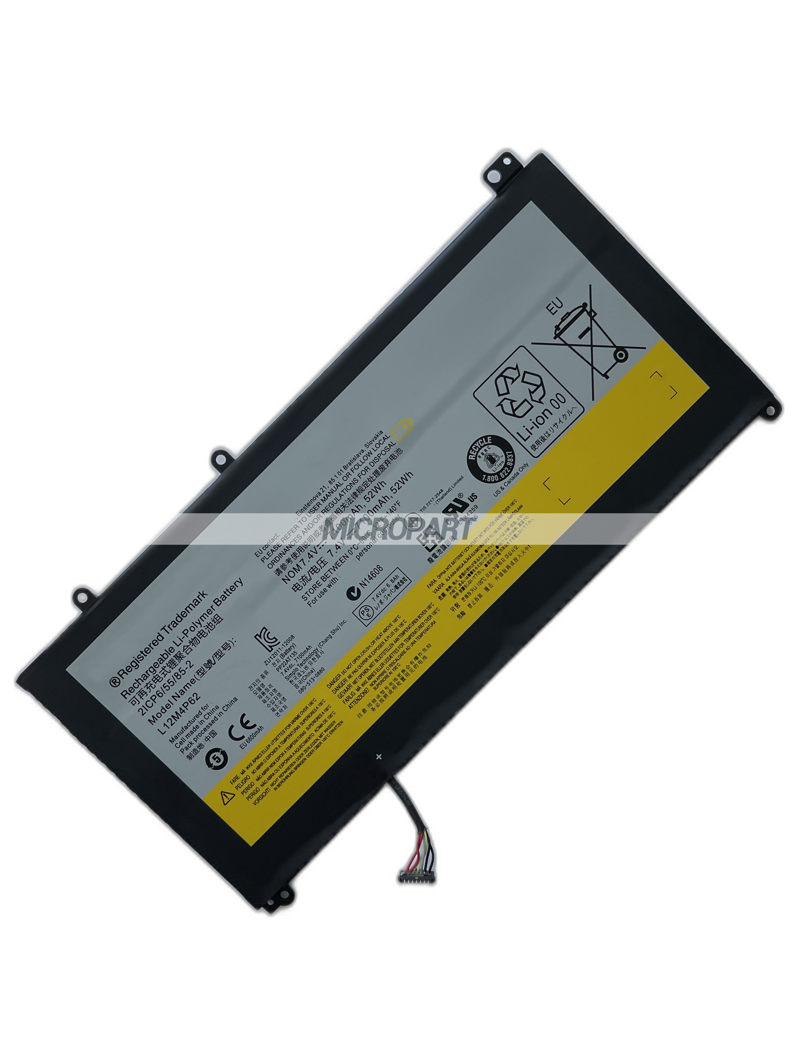 L12M4P62 L12L4P62 Laptop Battery Replacement for IdeaPad U330 U330p U330 Touch U430 U430p U430 Touch U530 Touch