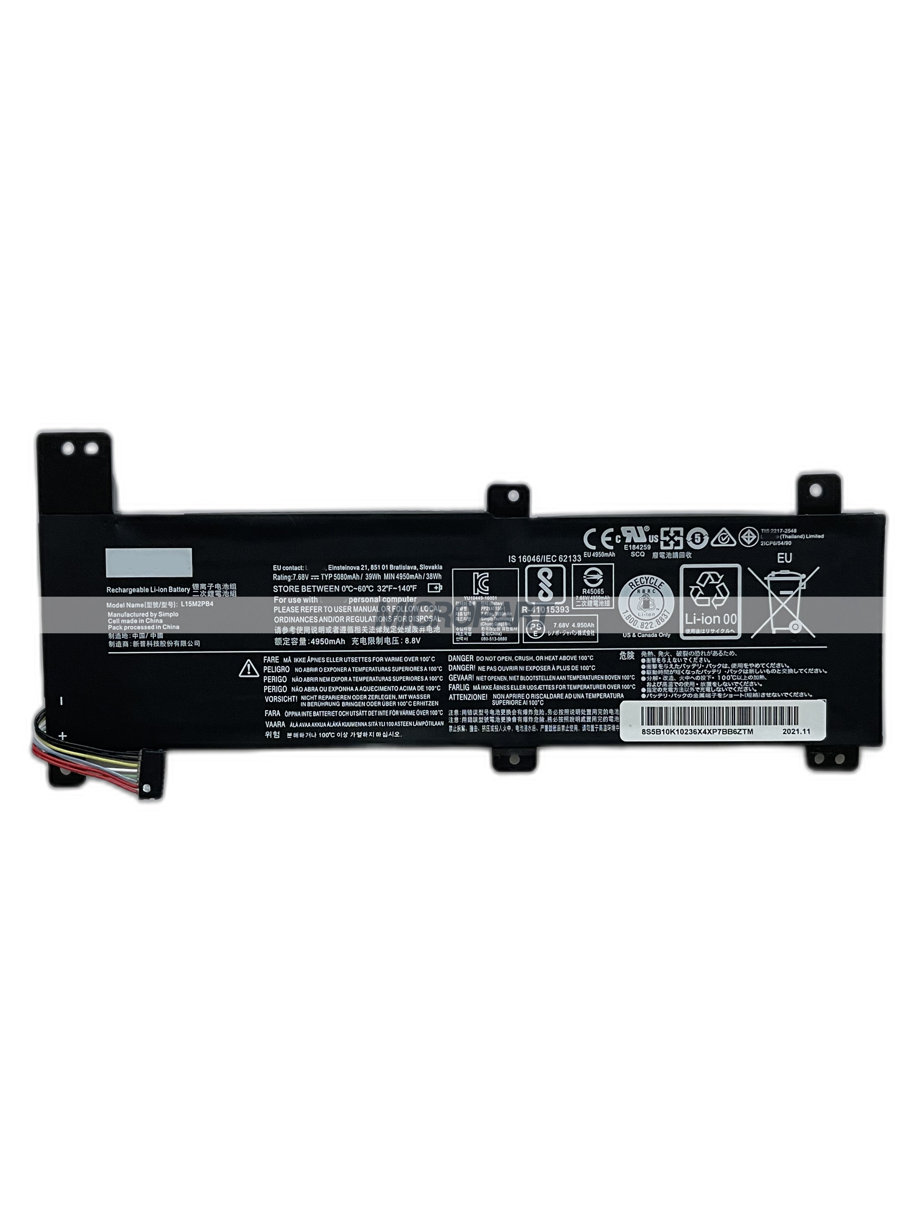 L15M2PB4 L15C2PB2 L15C2PB4 L15M2PB2 Laptop Battery Replacement for IdeaPad 310-14IKB IdeaPad 310-14ISK