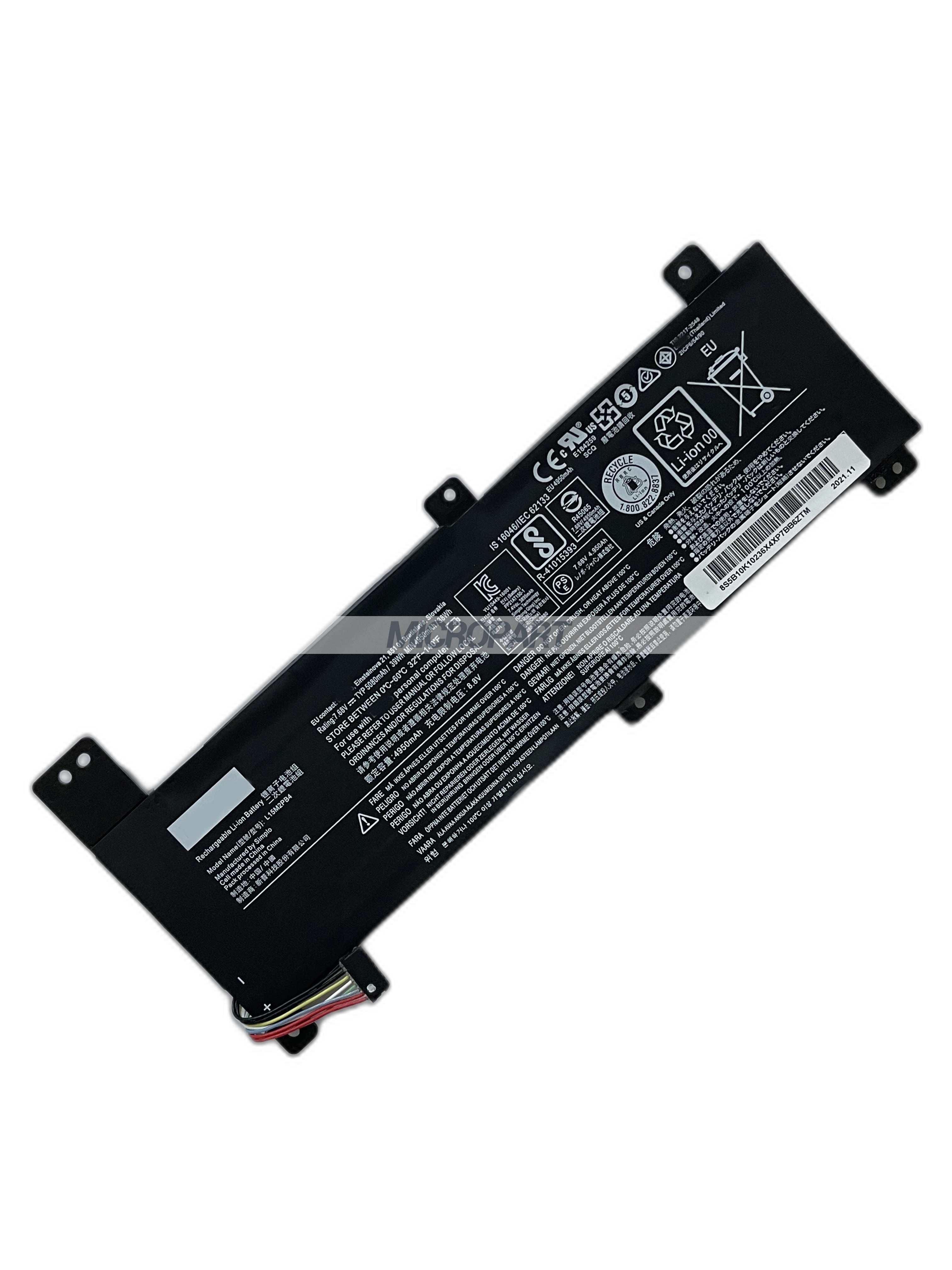 L15M2PB4 L15C2PB2 L15C2PB4 L15M2PB2 Laptop Battery Replacement for IdeaPad 310-14IKB IdeaPad 310-14ISK