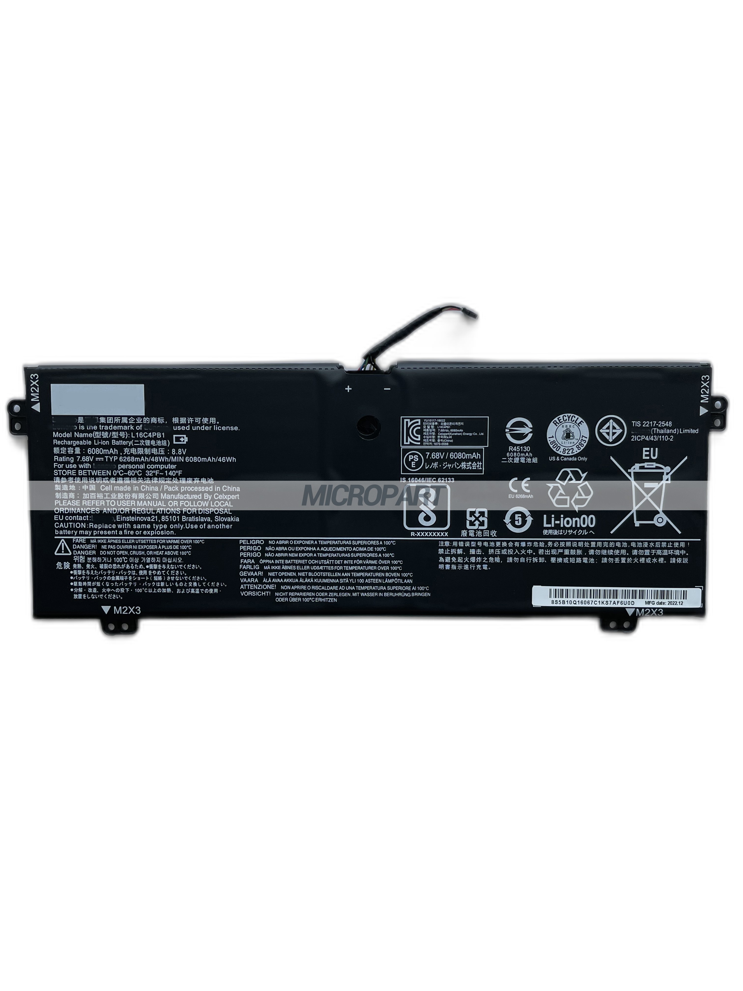 L16C4PB1 L16L4PB1 L16M4PB1 Laptop Battery Replacement for Yoga 720-13IKB Yoga 730-13IKB Yoga 730-13IWL