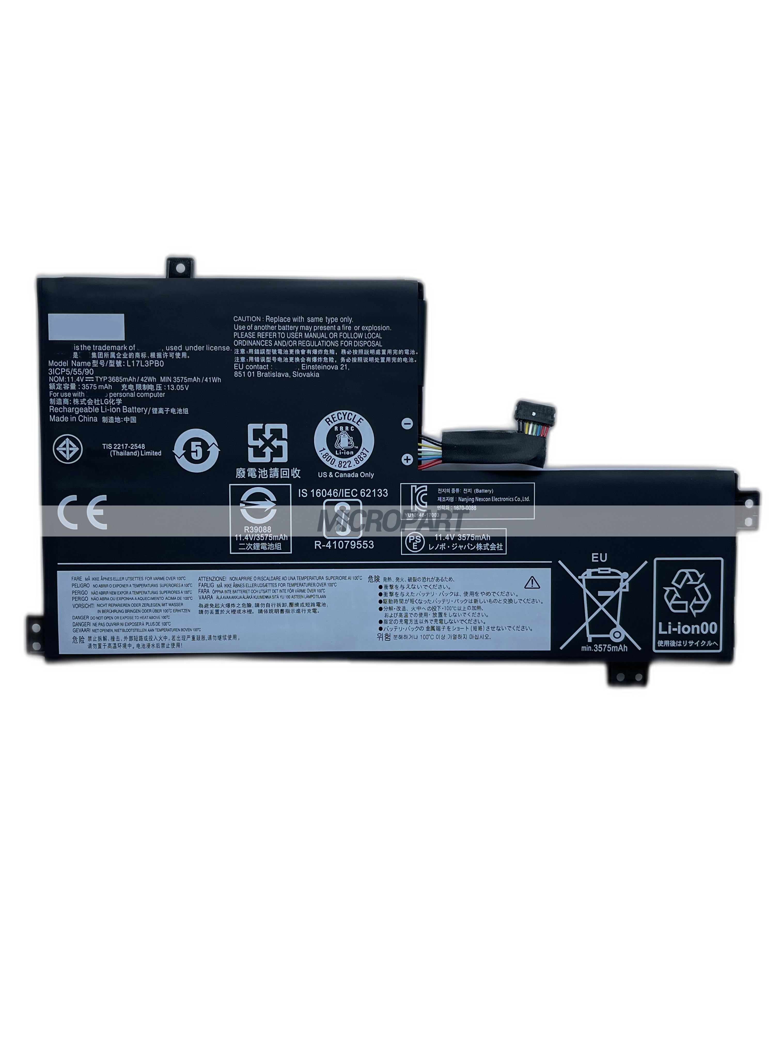 L17L3PB0 L17M3PB0 Laptop Battery Replacement for 100e Chromebook 300e Chromebook 500e Chromebook