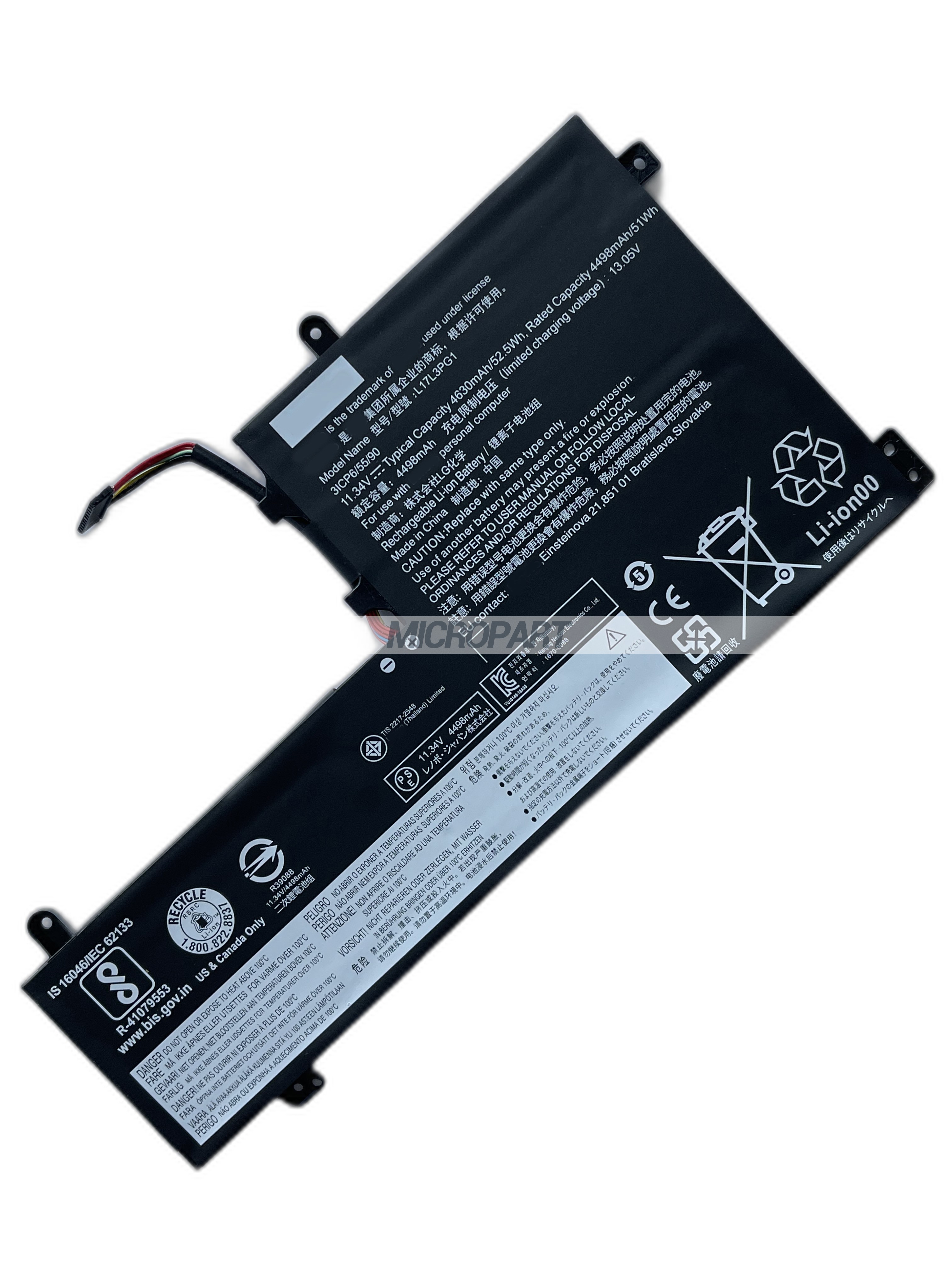 L17L3PG1 L17C3PG1 L17M3PG1 L17S3PG1 Laptop Battery Replacement for Legion Y530-15ICH Y540-15IRH Y7000P-81HC Y7000P-81L Y7000P-81LF