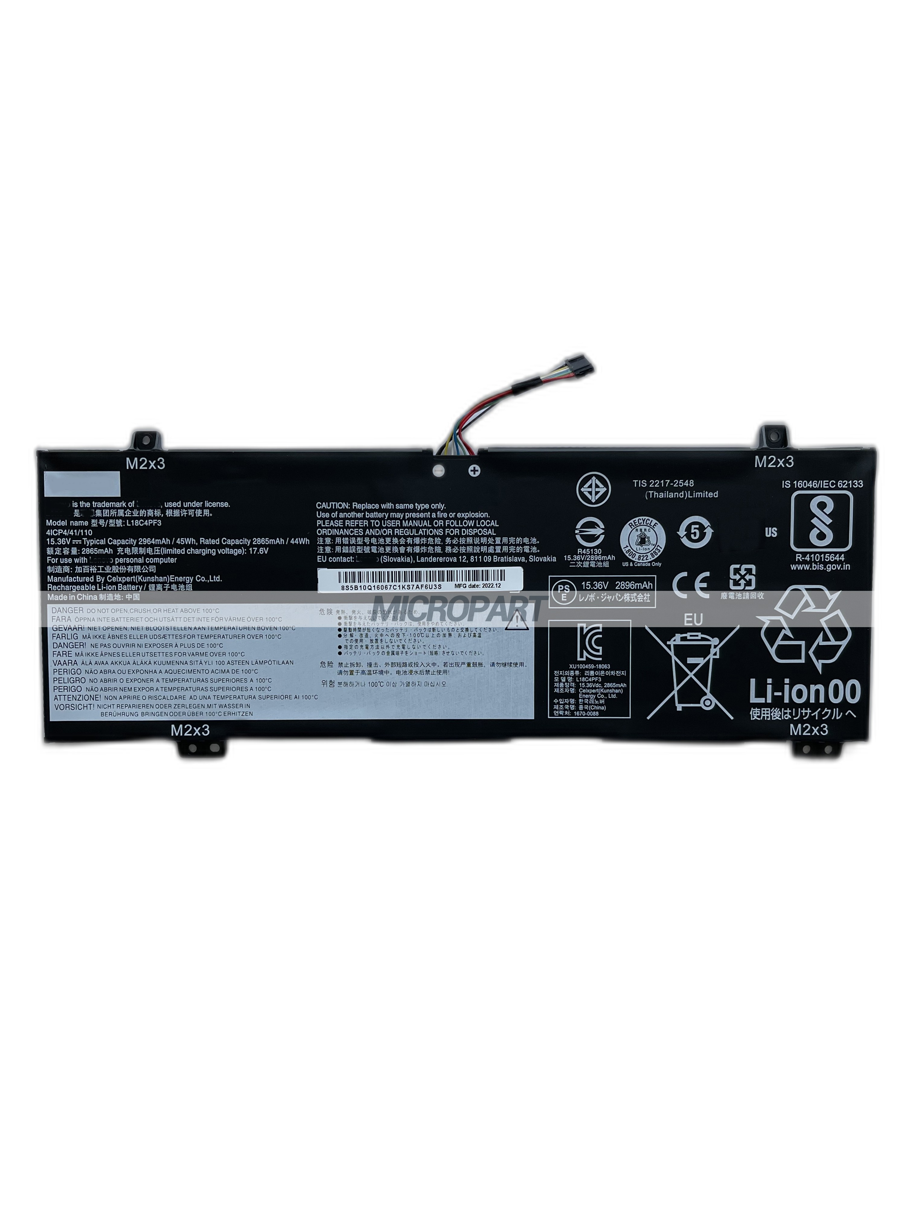 L18C4PF3 L18M4PF3 Laptop Battery Replacement for IdeaPad C340-14API C340-14IML C340-14IWL S540-14API S540-14IML S540-14IWL