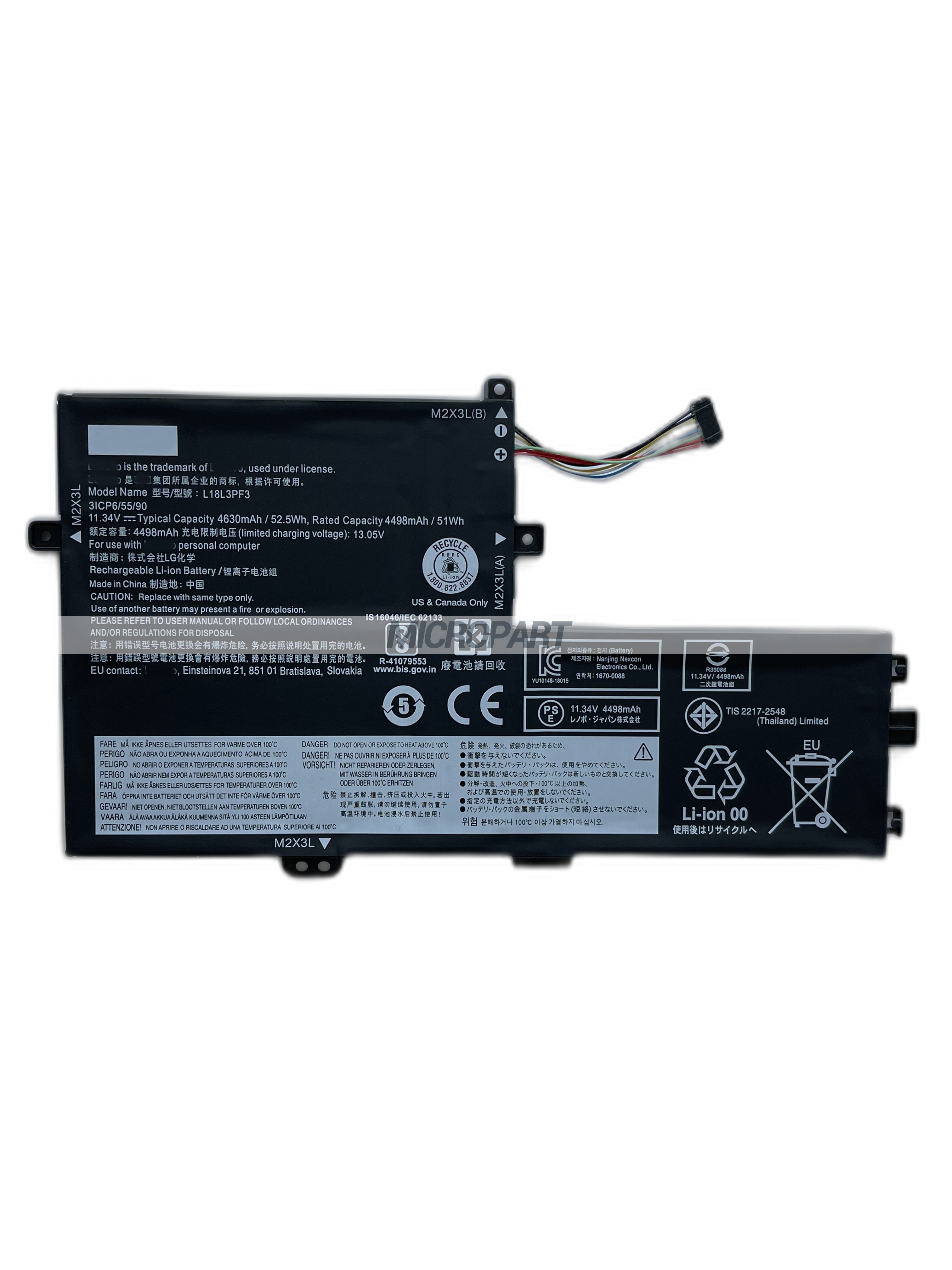 L18L3PF3 Laptop Battery Replacement for IdeaPad C340-15IWL S340-14API S340-14IIL S340-14IML