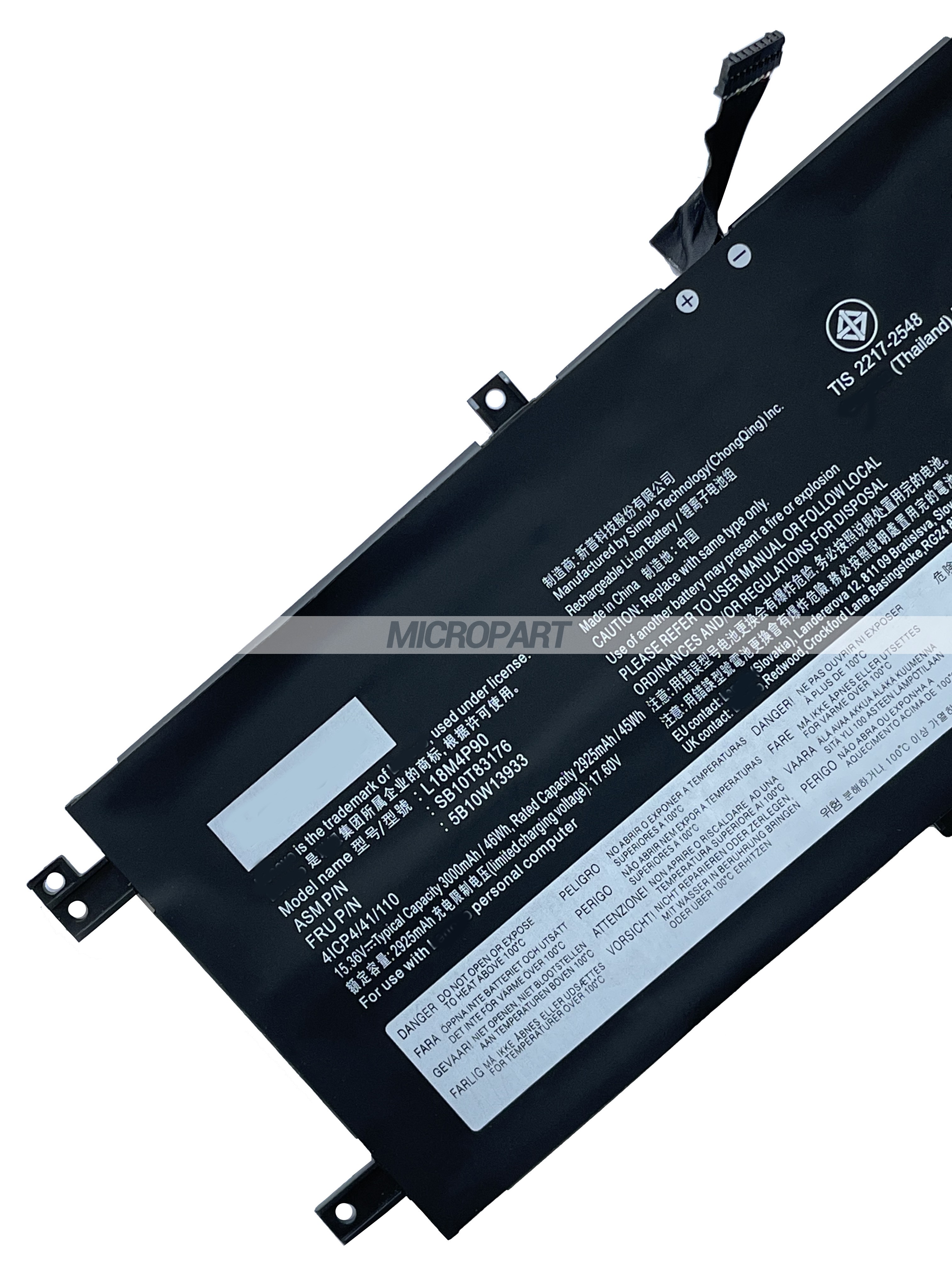 L18M4P90 L18C4P90 L18D4P90 SB10T83176 Laptop Battery Replacement for ThinkPad L13 Yoga ThinkPad L13 Yoga Gen 2