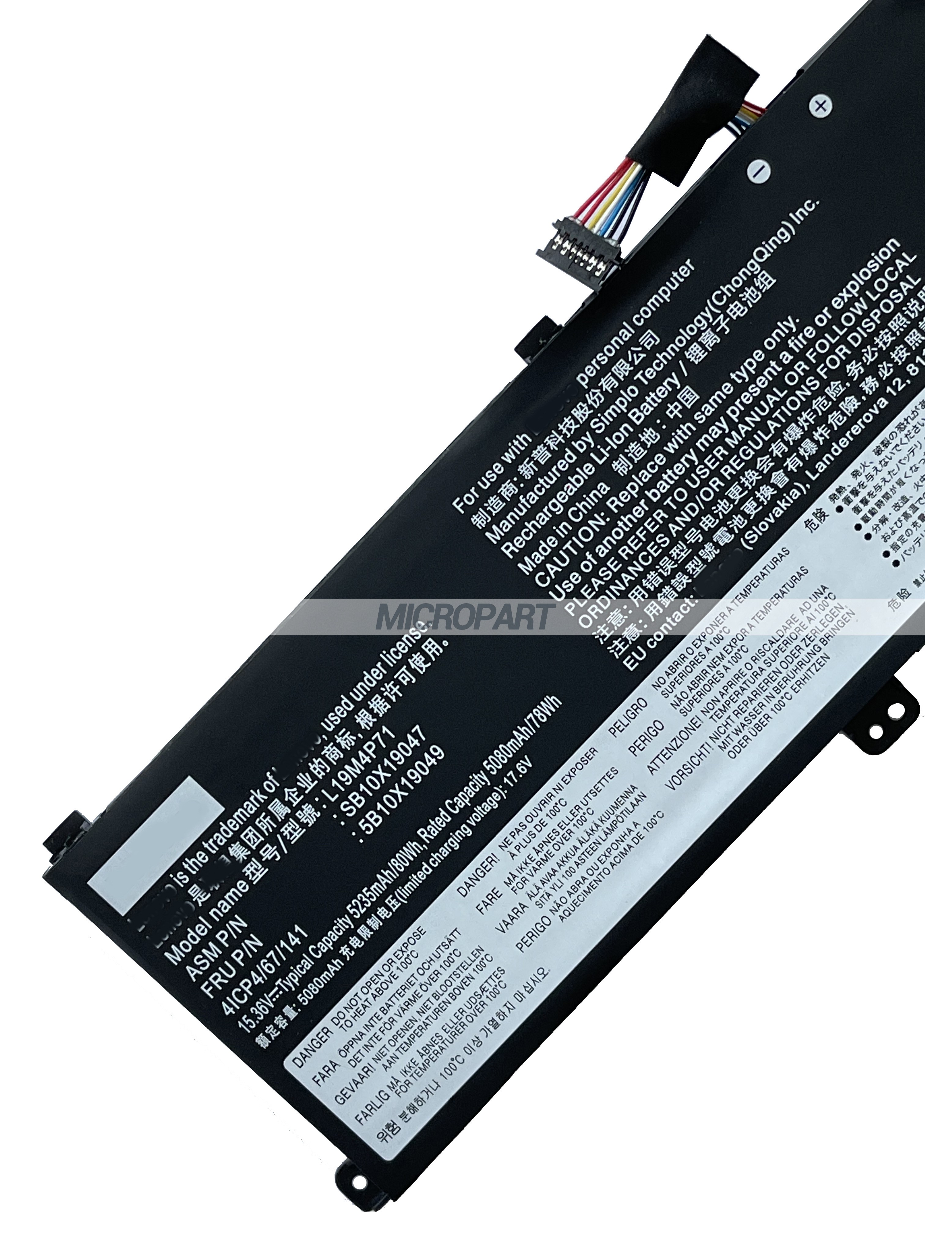 L19M4P71 5B10X19049 Laptop Battery Replacement for ThinkPad P1 Gen 3 ThinkPad X1 Extreme Gen 3