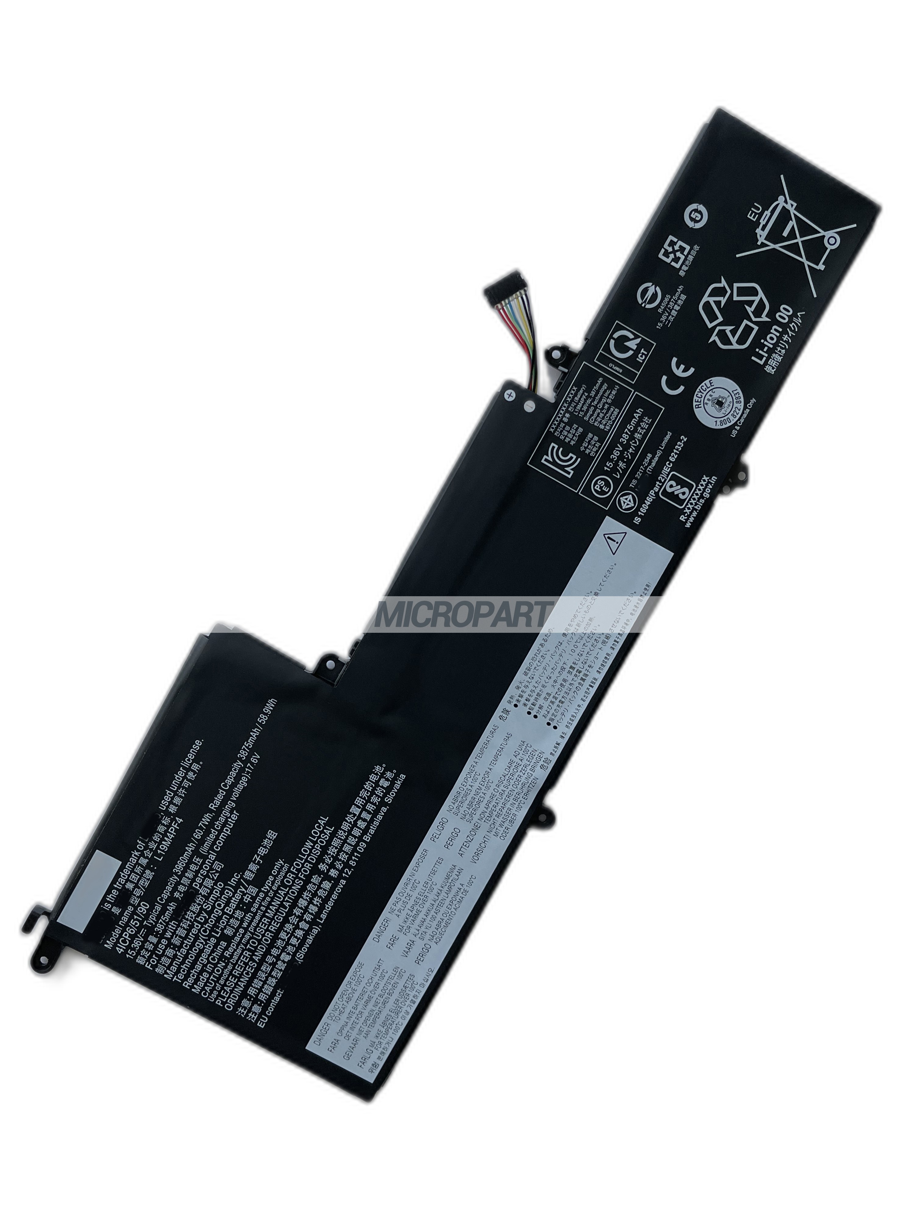 L19M4PF4 L19C4PF4 L19D4PF4 Laptop Battery Replacement for Yoga Slim 7 14ARE05 Yoga Slim 7 14IIL05 Yoga Slim 7 14ITL05